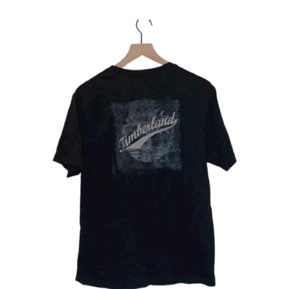 Timberland Men's Black Logo Tee Crewneck Medium - Picture 1 of 6